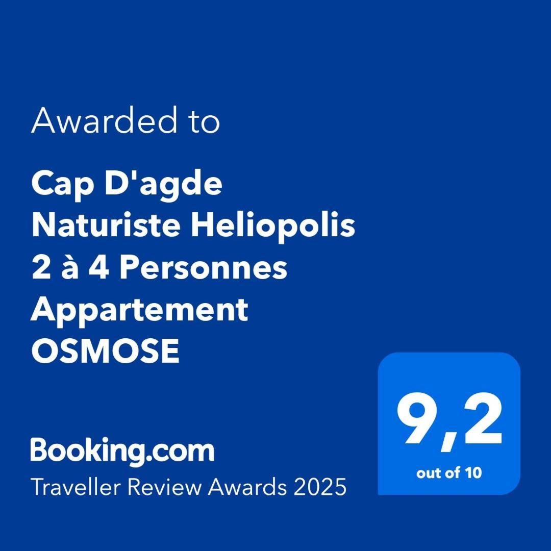 Cap D'Agde Naturiste Heliopolis 2 A 4 Personnes Appartement Osmose 외부 사진